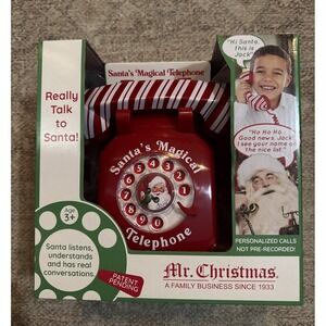 Mr. Christmas Santa's Magical Telephone Interactive 60 Minute Talk Time‎ NIB